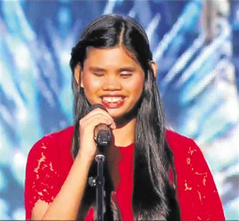 Blind Filipino chanteuse nervous and excited about .